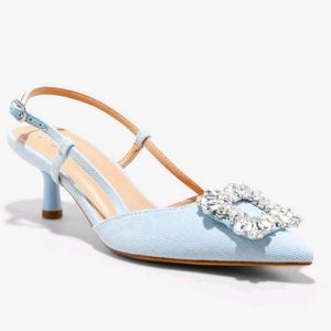 Target Denim Slingbacks